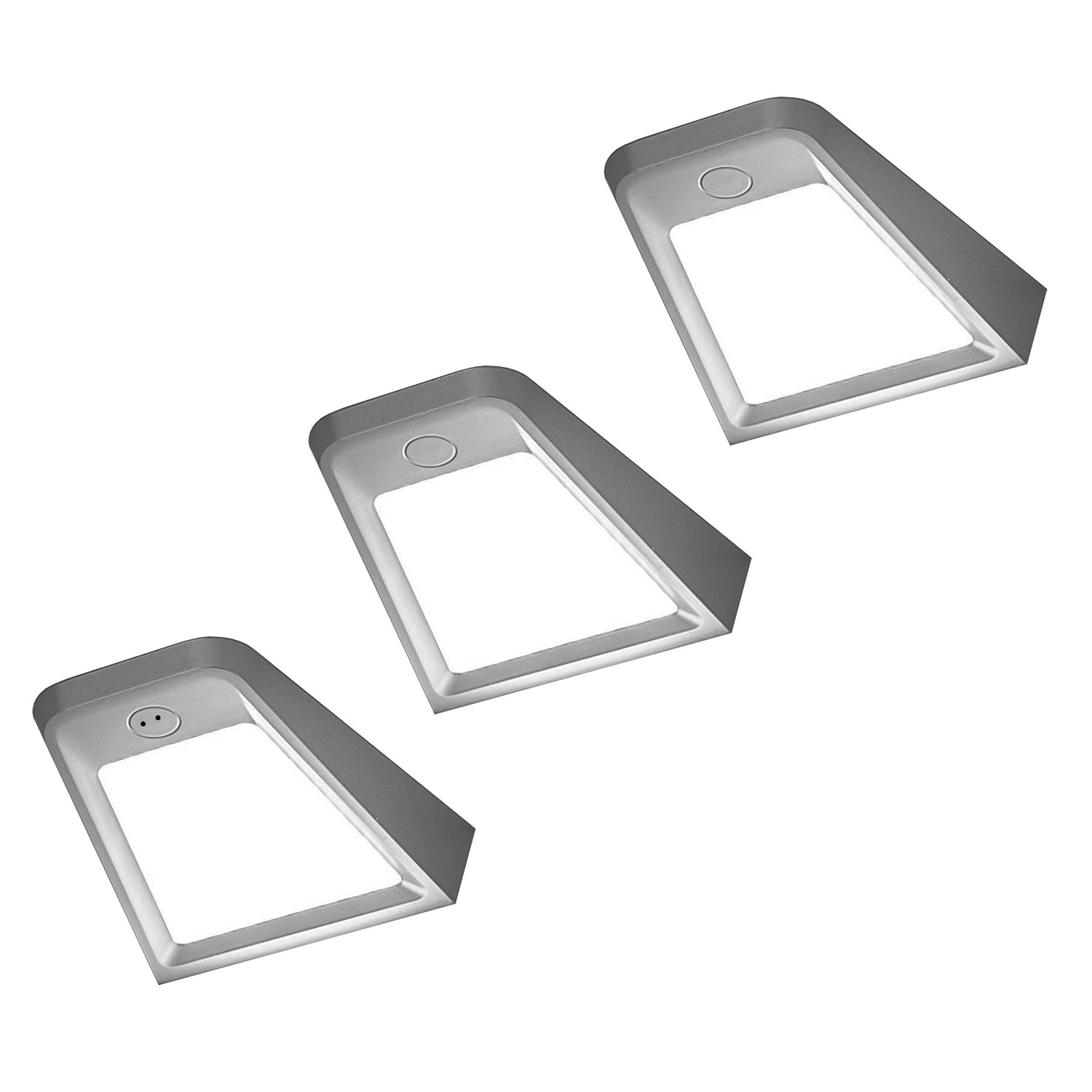 3 Top Cabinet LED Lamps + Power Supply (F04) Furnica Aluminum EU 