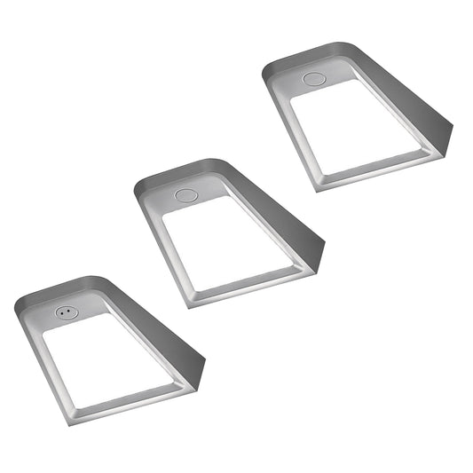 3 Top Cabinet LED Lamps + Power Supply (F04) Furnica Aluminum EU 