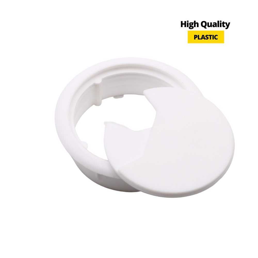 Plastic Desk Grommet 2-3/8 inch, White
