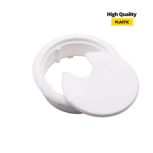 Plastic Desk Grommet 2-3/8 inch, White