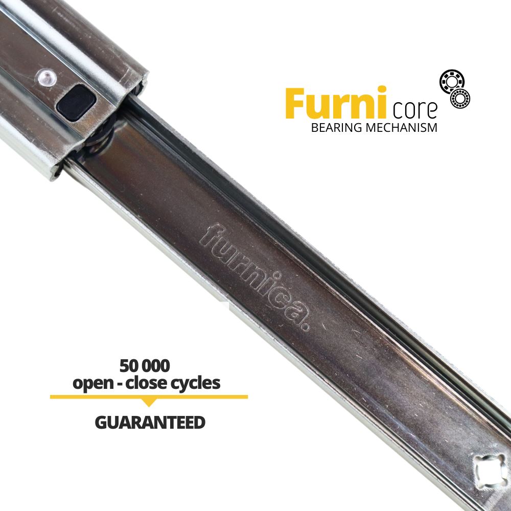 32 inch drawer slides ball bearing H53 (right and left side) Furnica 
