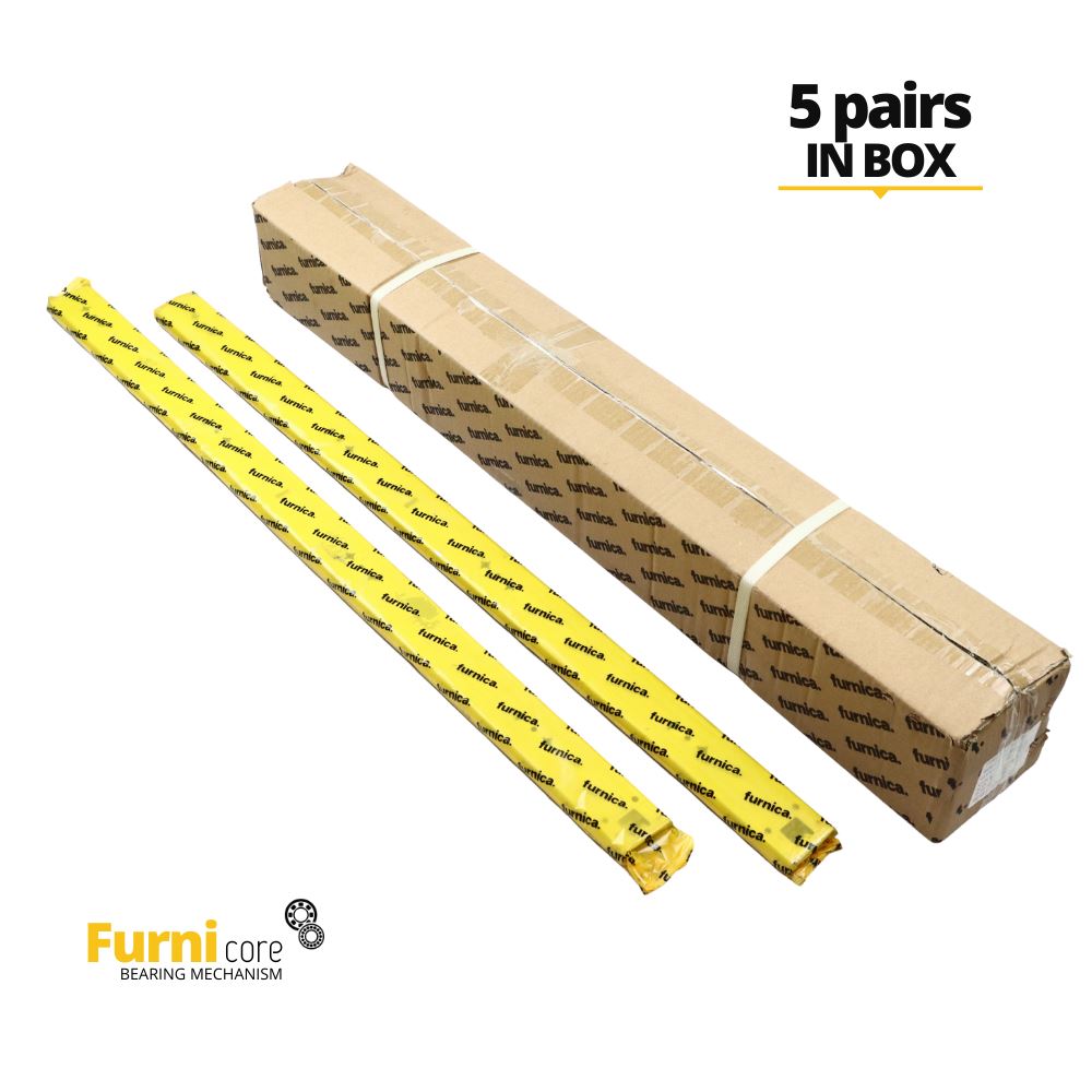 32 inch drawer slides ball bearing H53 (right and left side) Furnica 