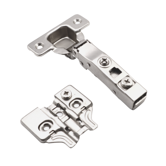 3D 110° Soft-Close Hinge, H0 Mounting Plate, Overlay Doors