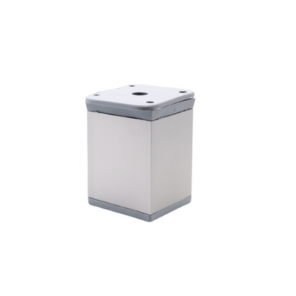 Square Furniture Leg 1-9/16 x 1-9/16 inch - H 2-3/8 inch Aluminum – Furnica