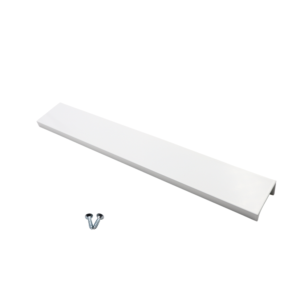 Edge Grip Profile Handle, White, HC 1-1/4, 3-3/4, 5-1/16 inch – 256mm (276mm Total Lenght) – Furnica