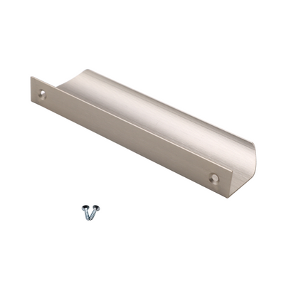 Edge Grip Round Profile Handle 5-1/16 inch (5-13/16 inch total length) - Brushed Steel ﻿ (4) – Furnica