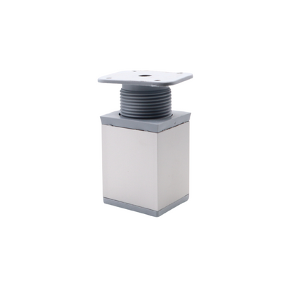 Square Furniture Leg 1-9/16 x 1-9/16 inch - H 2-3/8 inch Aluminum (2) – Furnica