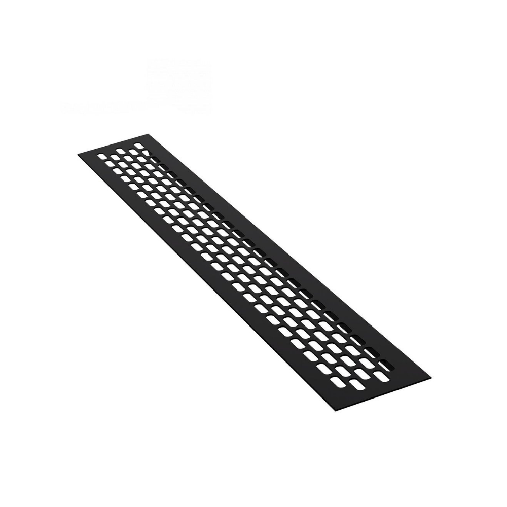 Awenta Black Air Vent Grille 190mm X 190mm With 100mm Gravity Flap, Non-Return Backdraught Shutter, Ducting Cover