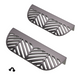 LEAF Edge Pull Furniture Handle 2-2/4 inch (4-5/8 inch total length) - Pearl Matt Silver