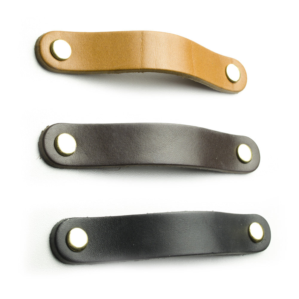 Leather handle rounded 96mm - 128mm