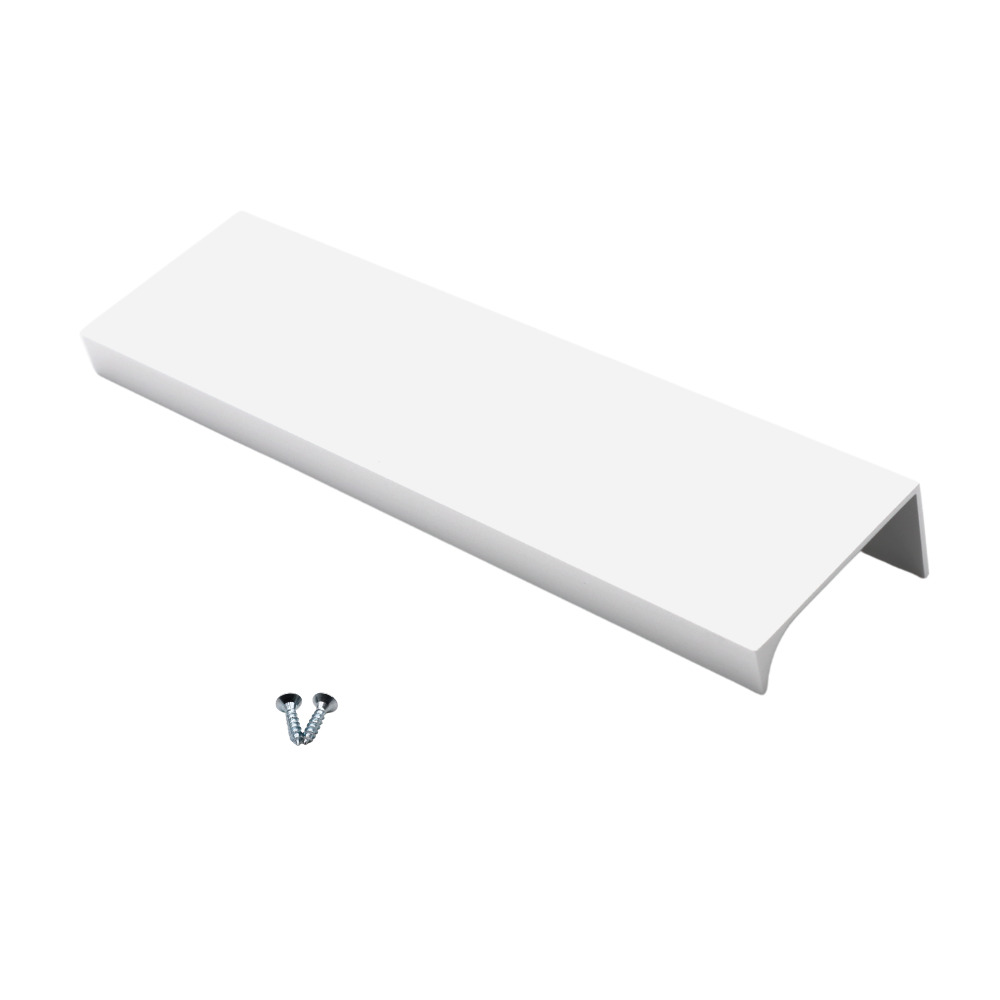 Edge Grip Profile Handle, White, HC 1-1/4, 3-3/4, 5-1/16 inch – 128mm (148mm Total Lenght) – Furnica