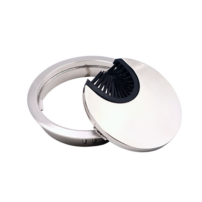 Metal Desk Grommet 2-3/8 inch - Brushed Steel (2) – Furnica
