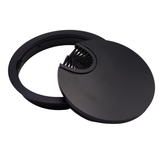 Metal Desk Grommet 3-1/8 inch - Black