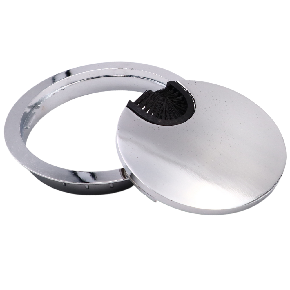 Metal Desk Grommet 3-1/8 inch - Chrome (2) – Furnica