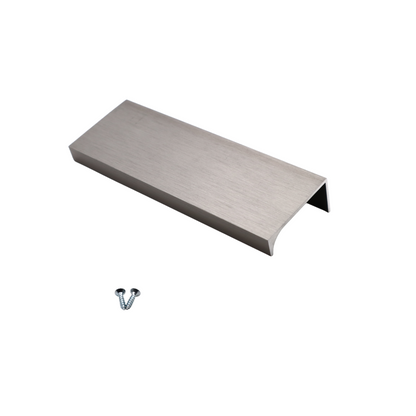 Edge Grip Profile Handle, Brushed Steel, HC 1-1/4, 3-3/4, 5-1/16 inch