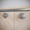 Round cabinet knob - Brushed Steel