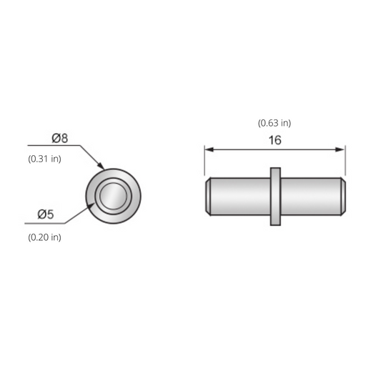 Shelf Support Pin Ø3/16 inch (100 pcs)