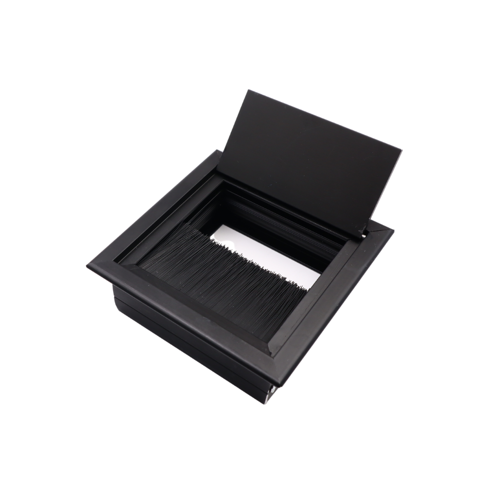 Square Aluminum Desk Grommet 3-1/8x3-1/8 inch, Black (2) – Furnica