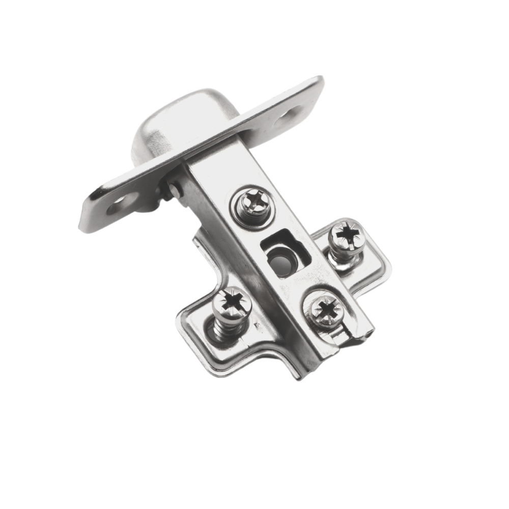 110° Hinge, H0 Mounting Plate with EURO Screws, Overlay Doors (2) – Furnica