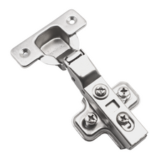 Soft-Close Hinge, H0 Mounting Plate with EURO Screws, Twin Doors