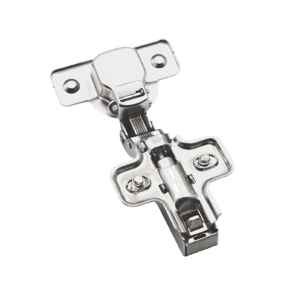 Soft-Close Hinge, H0 Mounting Plate with EURO Screws, Twin Doors (4) – Furnica