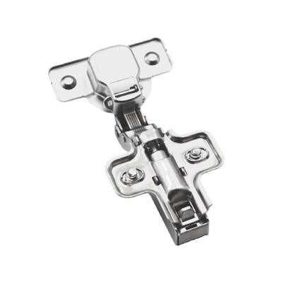 Soft-Close Hinge, H0 Mounting Plate with EURO Screws, Twin Doors (4) – Furnica