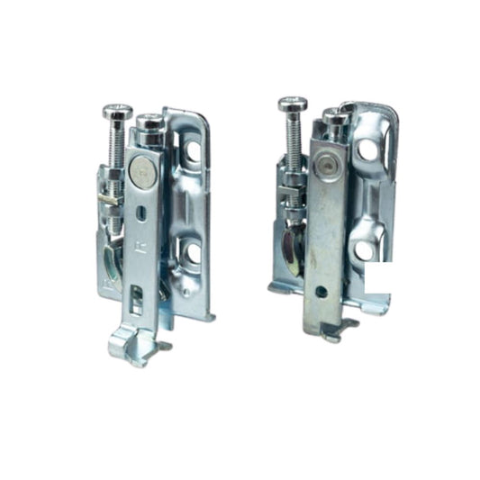 Adjustable cabinet bracket, L+R - 3D Premium - White NTP 