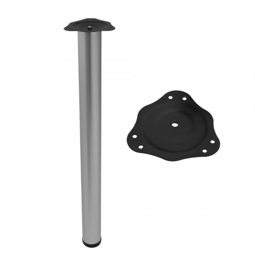 Adjustable Furniture Leg 27-15/16 inch - Aluminum NTP Aluminum 