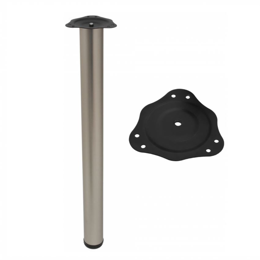 Adjustable Furniture Leg 27-15/16 inch - Satin NTP Satin 