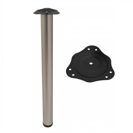 Adjustable Furniture Leg 27-15/16 inch - Satin NTP Satin 