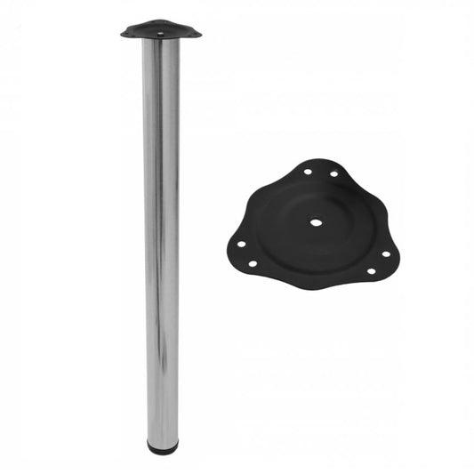 Adjustable Furniture Leg 32-5/16 inch - Brushed Nickel NTP Brushed Nickel 