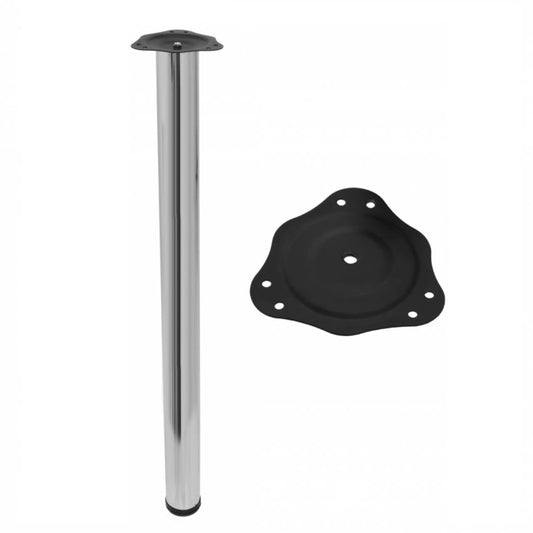 Adjustable Furniture Leg 32-5/16 inch - Chrome NTP Chrome 
