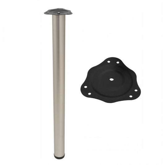 Adjustable Furniture Leg 32-5/16 inch - Satin NTP Satin 
