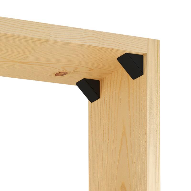 Cabinet corner braces plastic - Black 200pcs Furnica 
