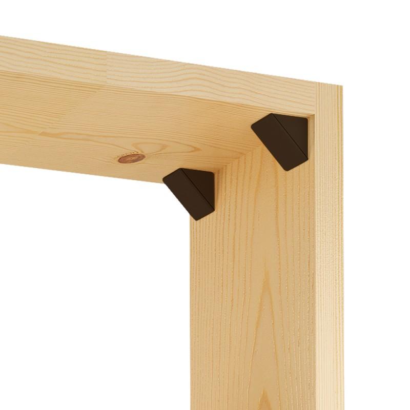Cabinet corner braces plastic - Dark Brown 1000pcs Furnica 