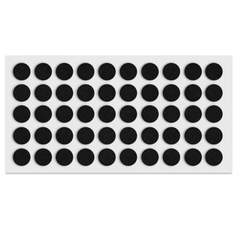 Cabinet door bumper - self-adhesive - 3/8 inch Black - 50pcs NTP Black 