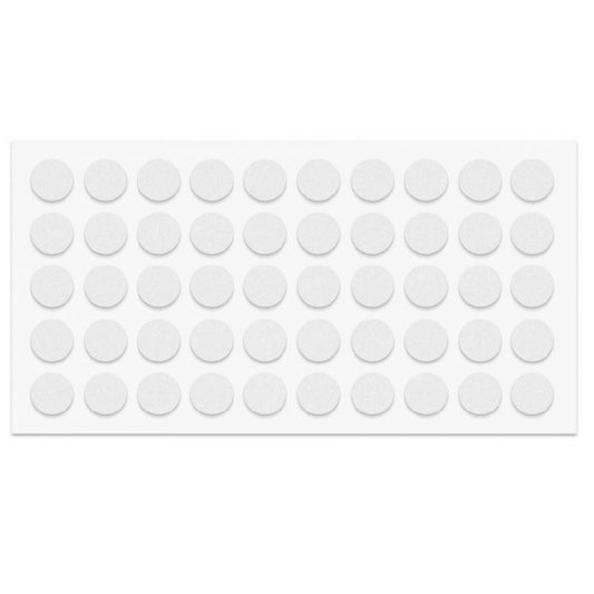 Cabinet door bumper - self-adhesive - 3/8 inch White - 50pcs NTP White 