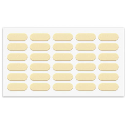 Cabinet door bumper - self-adhesive - 5/16x7/8 inch Beige - 30pcs NTP Beige 