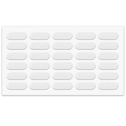 Cabinet door bumper - self-adhesive - 5/16x7/8 inch White - 30pcs NTP White 
