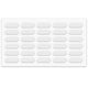 Cabinet door bumper - self-adhesive - 5/16x7/8 inch White - 30pcs NTP White 