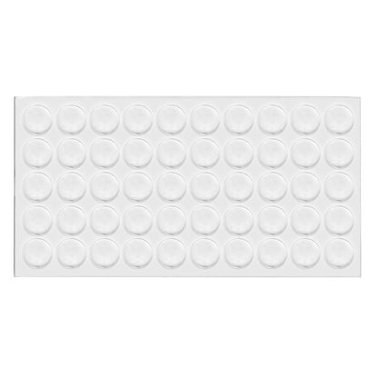Cabinet door bumper - self-adhesive silicon 3/8x1/16 inch - 50pcs NTP Ø10x1.6mm 