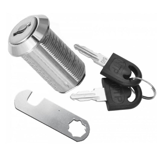Cabinet Lock with Hook Cam Plate 3/4x1-3/16 inch, Chrome NTP 