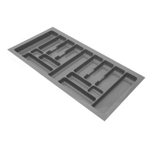 Cutlery Tray for Drawer, Cabinet Width: 1000mm, Depth: 490mm - Metallic Cutlery Tray NTP 