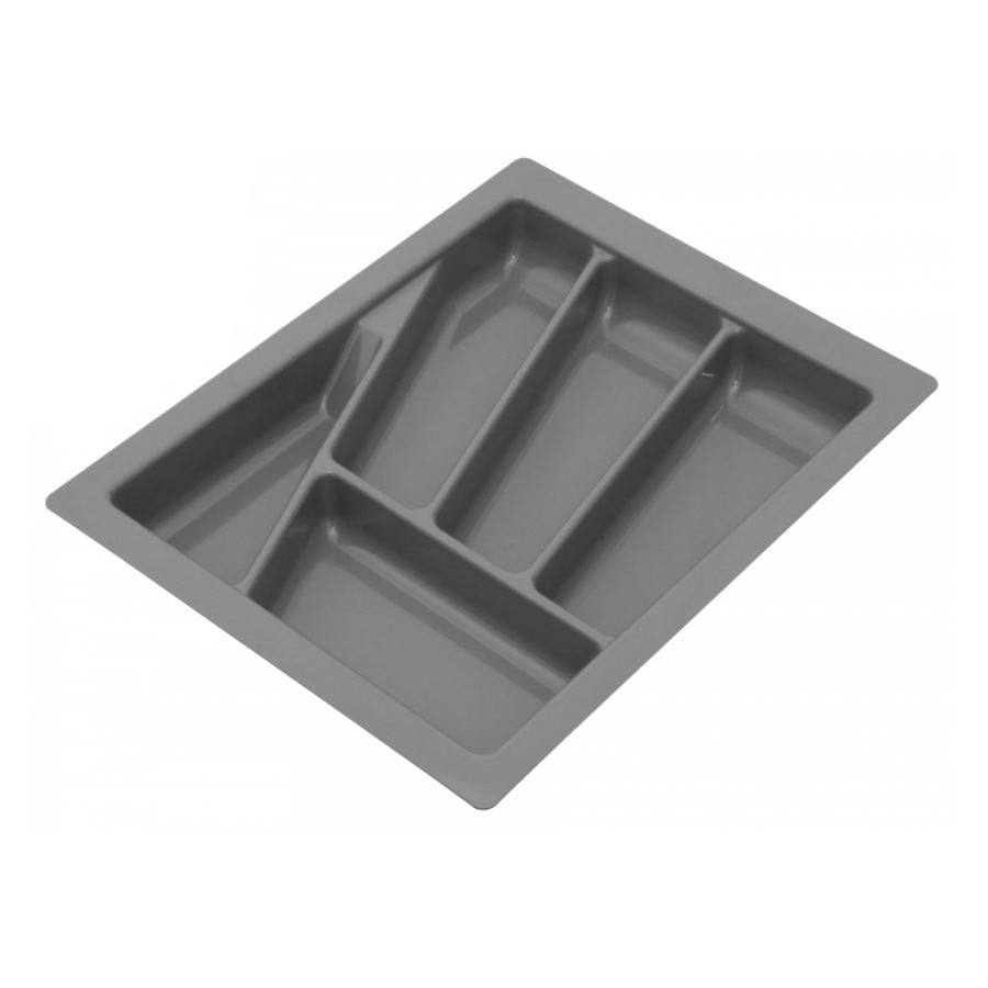 Cutlery Tray for Drawer, Cabinet Width: 15-3/4 inch, Depth: 16-15/16 inch - Metallic