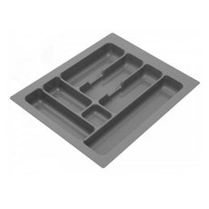Cutlery Tray for Drawer, Cabinet Width: 17-11/16 inch , Depth: 19-5/16 inch - Metallic