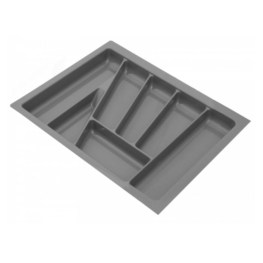 Cutlery Tray for Drawer, Cabinet Width: 23-5/8 inch, Depth: 16-15/16 inch - Metallic
