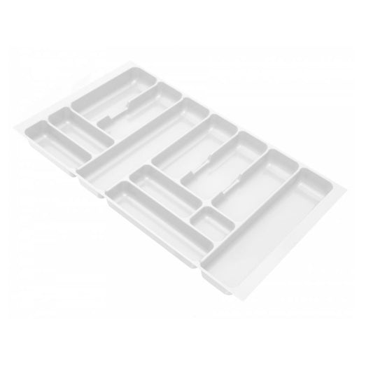 Cutlery Tray for Drawer, Cabinet Width: 800mm, Depth: 430mm - White Cutlery Tray NTP 