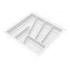 Cutlery Tray for Drawer, Cabinet Width: 19-11/16 inch, Depth: 16-15/16 inch , White