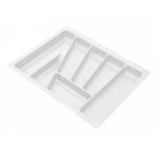 Cutlery Tray for Drawer, Cabinet Width: 23-5/8 inch, Depth: 16-15/16 inch , White