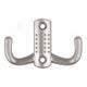 Double robe hook - Satin WP04 NTP Satin 